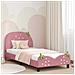 Struttura letto bambini con testata Rosa 90 x 190 cm Velluto - Foto miniatura 2