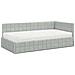Struttura Letto Angolare con Materasso 2 pcs Grigio chiaro - Foto miniatura 4
