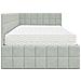 Struttura Letto Angolare con Materasso 2 pcs Grigio chiaro - Foto miniatura 8