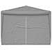 Tenda Party 900 x 300 x 255 cm Grigio Chiaro PE e Acciaio - Foto miniatura 3