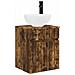 Mobile lavabo da parete Rovere Fumo 39 x 41 x 64,5 cm - Foto miniatura 1