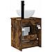 Mobile lavabo da parete Rovere Fumo 39 x 41 x 64,5 cm - Foto miniatura 3