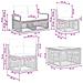 Set Divano da Giardino 10 pcs Grigio polyrattan - Foto miniatura 9
