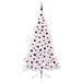 Albero di Natale artificiale Bianco 210 cm PVC e Acciaio - Foto miniatura 3