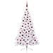 Albero di Natale artificiale Bianco 210 cm PVC e Acciaio - Foto miniatura 4
