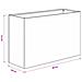 Vaso da giardino 2 pz Argento 80 x 30 x 40 cm Acciaio Inox - Foto miniatura 8