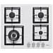 Piano Cottura PGSP60168WS a Gas 4 Fuochi Gas 60 cm Colore Bianco  - Foto miniatura 3