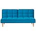 Divano Letto Moderno In Tessuto Azzurro Siljan - Foto miniatura 26