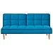 Divano Letto Moderno In Tessuto Azzurro Siljan - Foto miniatura 13