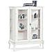 Jasmine - Credenza Con Vetrina In Legno Massello Cm 96 X 36 X 116 H - Foto miniatura 1