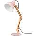 Lampada Da Lettura Design Legno Classico, Lampada Da Tavolo, Lampada Da Scrivania, Regolabile, Eye-friendly, Lampada Da Lavoro, Lampada Da Ufficio, Lampada Da Comodino, Rosa - Foto miniatura 1