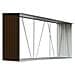 Capannone da Giardino in Acciaio Zincato 330x84x152cm Marrone - Foto miniatura 2