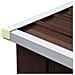 Capannone da Giardino in Acciaio Zincato 330x84x152cm Marrone - Foto miniatura 5