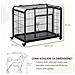 Kennel Per Cani Pieghevole Porta Con Blocco 4 Ruote Fondo Rimovibile - Foto miniatura 7