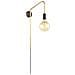 Applique Moderna Nera, Oro 1 Luce, E27 - Foto miniatura 2