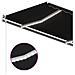 Tenda da Sole Retrattile Manuale LED 450x350 cm Antracite - Foto miniatura 5