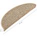 Tappeti Adesivi Scale 15 pz 56x17x3 cm Beige Scuro - Foto miniatura 6