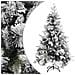 Albero Di Natale Con Neve Floccata E Pigne 195 Cm Pvc E Pe - Foto miniatura 1