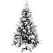 Albero Di Natale Con Neve Floccata E Pigne 195 Cm Pvc E Pe - Foto miniatura 2
