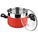 Maxima Pentola A Vapore Induzione 20 Cm, Alluminio Forgiato, Vaporiera In Acciaio Inox, Rosso - Foto miniatura 4