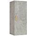 Armadietto A Muro Grigio Cemento 34,5x34x90cm Legno Multistrato - Foto miniatura 2