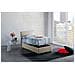 Letto Singolo Catia, Letto Contenitore Con Rivestimento In Tessuto, 100% Made In Italy, Apertura Frontale, Con Materasso Cm 80x200 Incluso, Beige - Foto miniatura 2