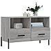 Mobile Porta Tv Grigio Sonoma 80x36x50 Cm In Legno Multistrato - Foto miniatura 3