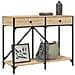 Tavolo Consolle Rovere Sonoma 100x39x78,5 Cm Legno Multistrato - Foto miniatura 3