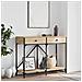 Tavolo Consolle Rovere Sonoma 100x39x78,5 Cm Legno Multistrato - Foto miniatura 1