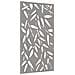 Decorazione Muro Giardino 105x55 Cm Foglie Bambù Acciaio Corten - Foto miniatura 3