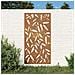 Decorazione Muro Giardino 105x55 Cm Foglie Bambù Acciaio Corten - Foto miniatura 1