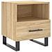Comodino Rovere Sonoma 40x35x47,5 Cm In Legno Multistrato - Foto miniatura 2