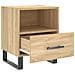Comodino Rovere Sonoma 40x35x47,5 Cm In Legno Multistrato - Foto miniatura 3