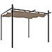 Pergola Con Tetto Retrattile Tortora 295x292x230 Cm - Foto miniatura 1
