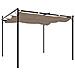 Pergola Con Tetto Retrattile Tortora 295x292x230 Cm - Foto miniatura 4
