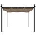Pergola Con Tetto Retrattile Tortora 295x292x230 Cm - Foto miniatura 5