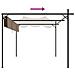 Pergola Con Tetto Retrattile Tortora 295x292x230 Cm - Foto miniatura 6