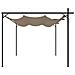 Pergola Con Tetto Retrattile Tortora 295x292x230 Cm - Foto miniatura 7