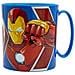 Tazza Blu Per Bambini In Plastica Avengers Iron Man Captain America Da 350 Ml Adatta Al Microonde - Foto miniatura 2