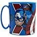 Tazza Blu Per Bambini In Plastica Avengers Iron Man Captain America Da 350 Ml Adatta Al Microonde - Foto miniatura 3