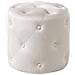 Pouf Corolla Velluto Bianco Sporco - Foto miniatura 8