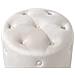 Pouf Corolla Velluto Bianco Sporco - Foto miniatura 9