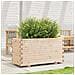 Fioriera Da Giardino 90x40x49,5 Cm In Legno Massello Di Pino - Foto miniatura 8