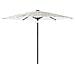 Ombrellone Giardino Con Palo In Acciaio Bianco 288x288x225 Cm - Foto miniatura 2