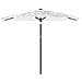 Ombrellone Giardino Con Palo In Acciaio Bianco 288x288x225 Cm - Foto miniatura 3