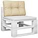 Cuscino Per Pallet Beige 60x40x12 Cm In Tessuto - Foto miniatura 3