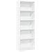 Libreria Bianca 60x24x176 Cm In Legno Multistrato - Foto miniatura 2