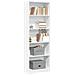 Libreria Bianca 60x24x176 Cm In Legno Multistrato - Foto miniatura 1