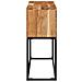 Tavolo Consolle 120x30x75 Cm In Legno Massello Di Acacia - Foto miniatura 3