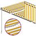 Tenda Automatica Con Sensore Vento Led 4x3 M Gialla /bianca - Foto miniatura 4